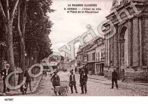 Ville de CORBIE, carte postale ancienne