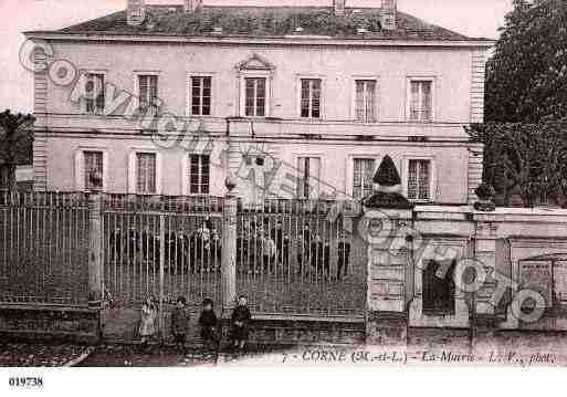 Ville de CORNE, carte postale ancienne