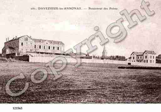 Ville de DAVEZIEUX, carte postale ancienne