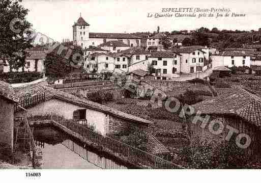 Ville de ESPELETTE, carte postale ancienne