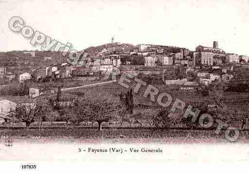 Ville de FAYENCE, carte postale ancienne