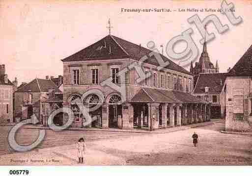 Ville de FRESNAYSURSARTHE, carte postale ancienne