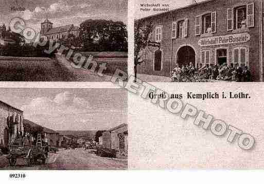 Ville de KEMPLICH, carte postale ancienne