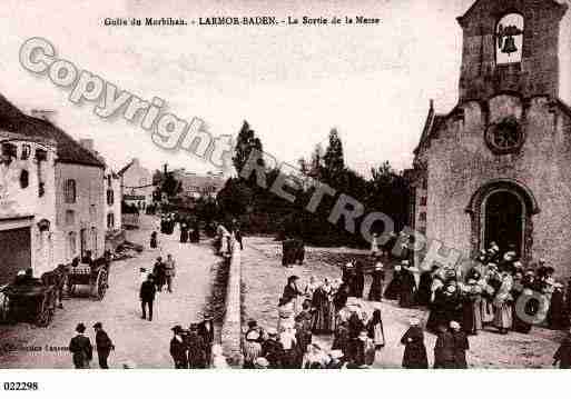 Ville de LARMORBADEN, carte postale ancienne