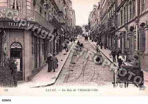 Ville de LAVAL, carte postale ancienne