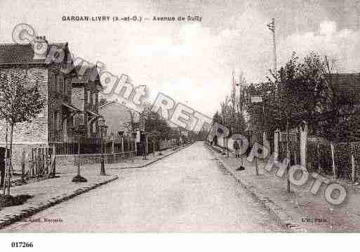 Ville de LIVRYGARGAN, carte postale ancienne