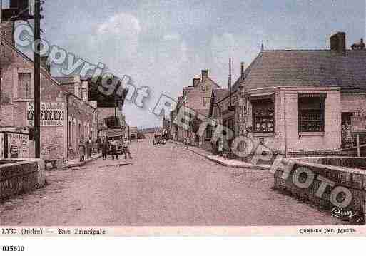 Ville de LYE, carte postale ancienne