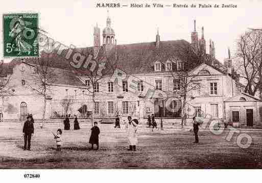 Ville de MAMERS, carte postale ancienne