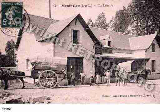 Ville de MANTHELAN, carte postale ancienne