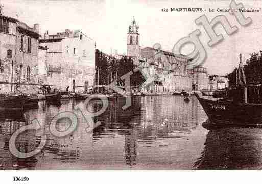 Ville de MARTIGUES, carte postale ancienne