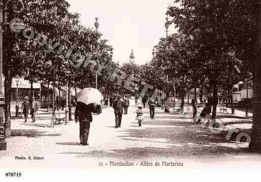 Ville de MONTAUBAN, carte postale ancienne