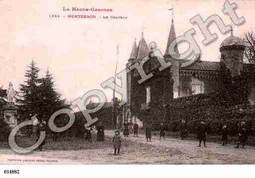 Ville de MONTBERON, carte postale ancienne