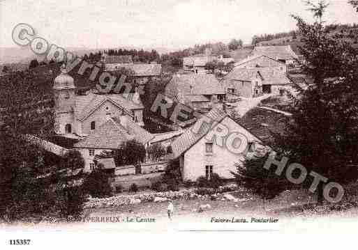 Ville de MONTPERREUX, carte postale ancienne