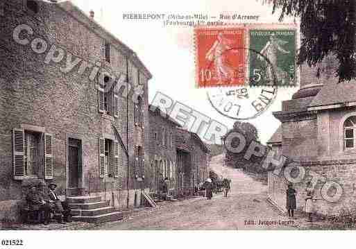 Ville de PIERREPONT, carte postale ancienne