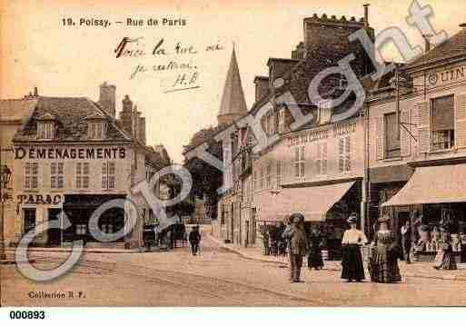 Ville de POISSY, carte postale ancienne