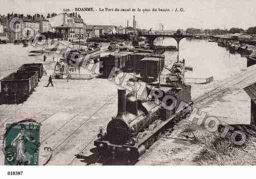 Ville de ROANNE, carte postale ancienne