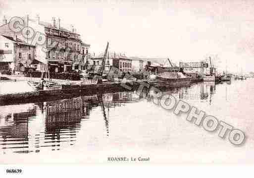 Ville de ROANNE, carte postale ancienne