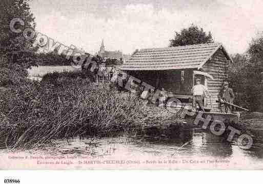 Ville de SAINTMARTIND'ECUBLEI, carte postale ancienne