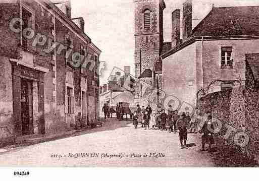 Ville de SAINTQUENTINLESANGES, carte postale ancienne