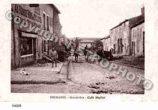 Ville de SEICHAMPS, carte postale ancienne