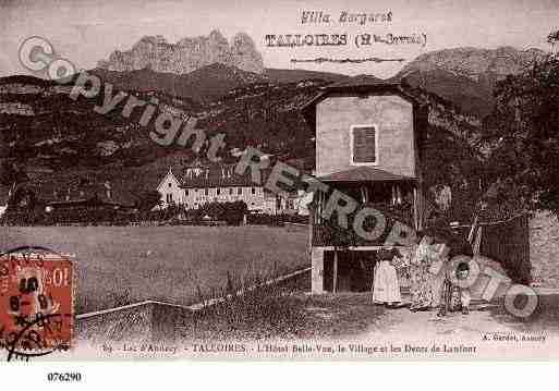 Ville de TALLOIRES, carte postale ancienne