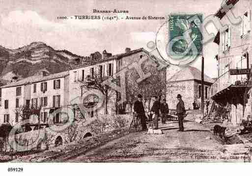 Ville de TURRIERS, carte postale ancienne