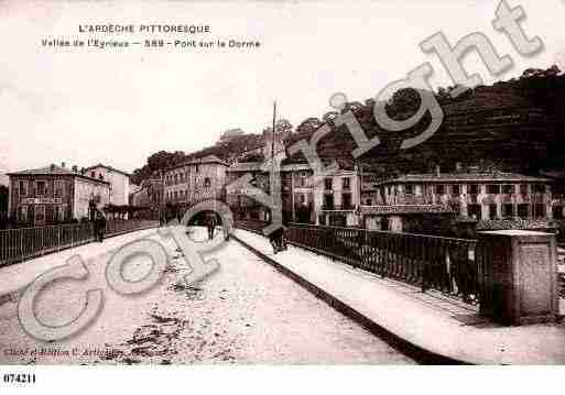 Ville de VALSLESBAINS, carte postale ancienne