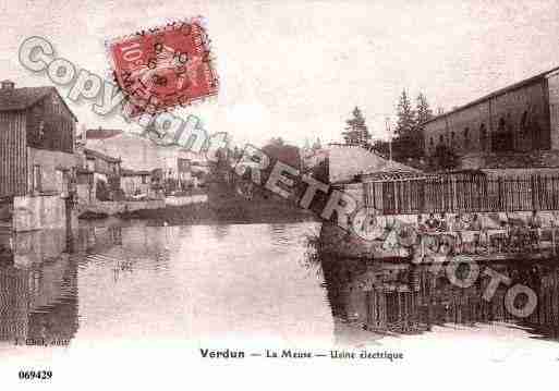 Ville de VERDUN, carte postale ancienne