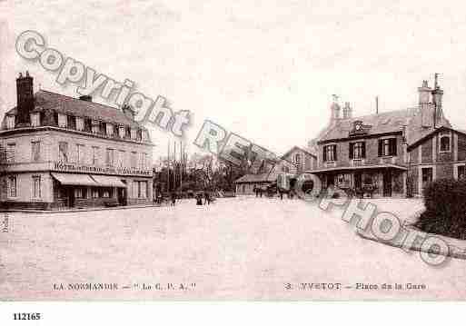 Ville de YVETOT, carte postale ancienne