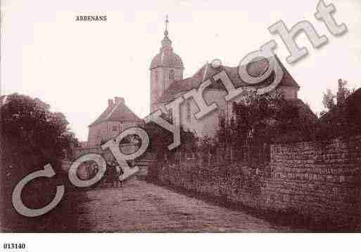 Ville de ABBENANS, carte postale ancienne