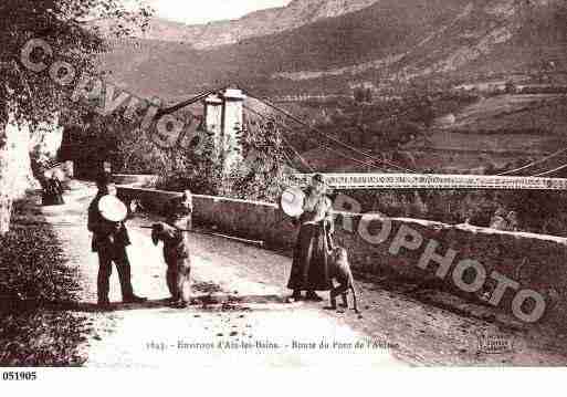 Ville de AIXLESBAINS, carte postale ancienne