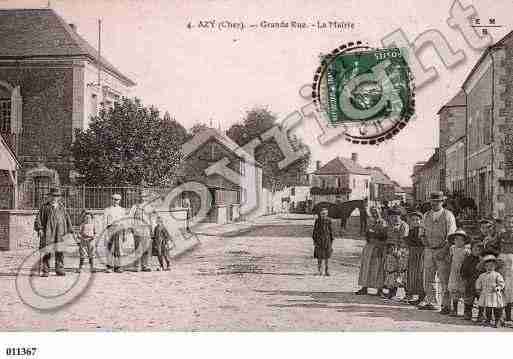 Ville de AZY, carte postale ancienne