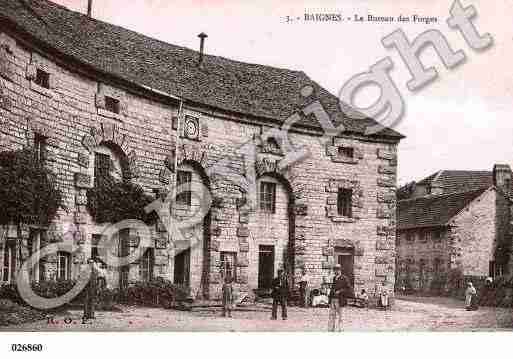 Ville de BAIGNES, carte postale ancienne