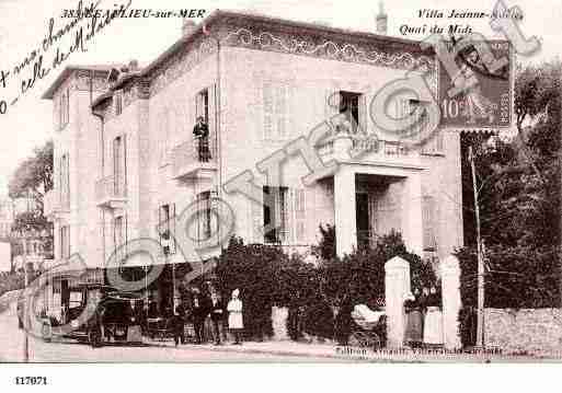 Ville de BEAULIEUSURMER, carte postale ancienne