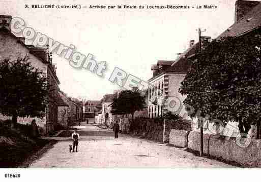 Ville de BELLIGNE, carte postale ancienne