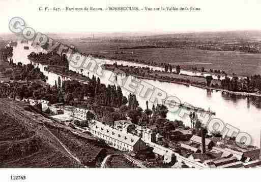 Ville de BONSECOURS, carte postale ancienne