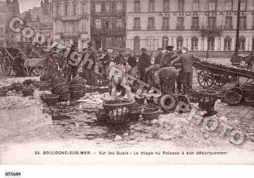 Ville de BOULOGNESURMER, carte postale ancienne