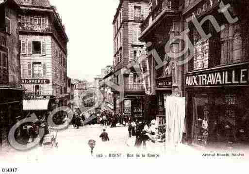 Ville de BREST, carte postale ancienne