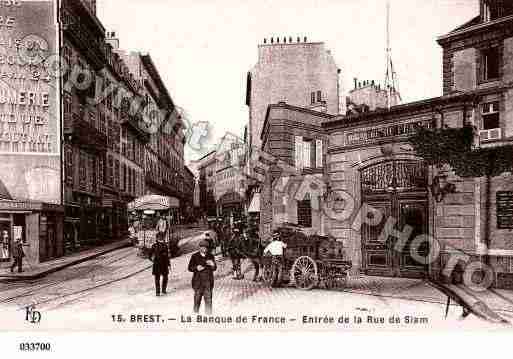 Ville de BREST, carte postale ancienne