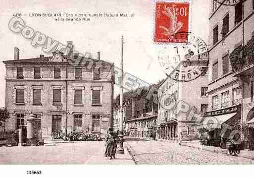 Ville de CALUIREETCUIRE, carte postale ancienne