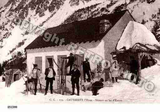 Ville de CAUTERETS, carte postale ancienne