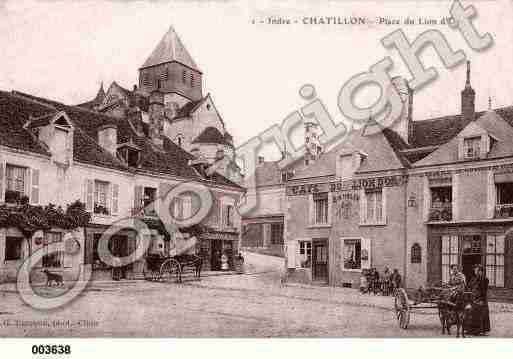 Ville de CHATILLONSURINDRE, carte postale ancienne