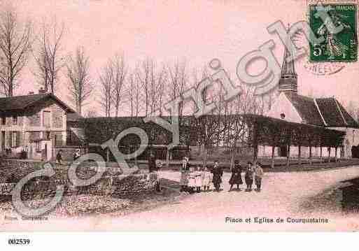 Ville de COURQUETAINE, carte postale ancienne