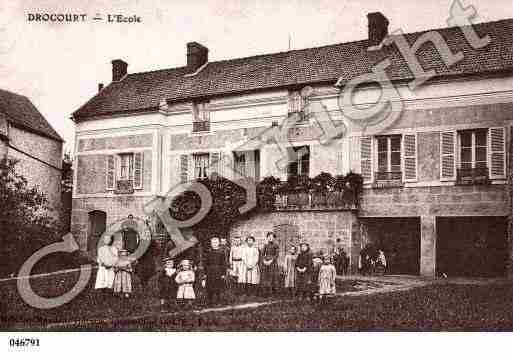 Ville de DROCOURT, carte postale ancienne