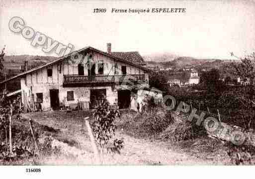 Ville de ESPELETTE, carte postale ancienne