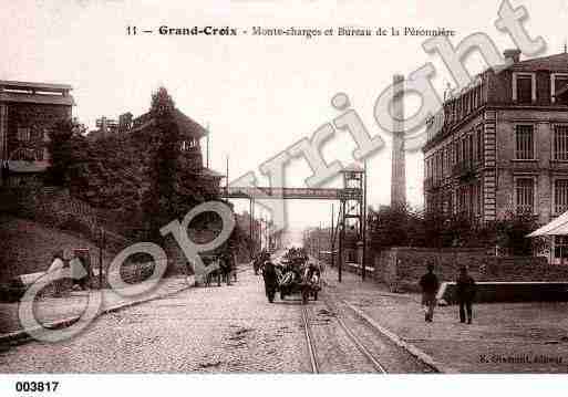 Ville de GRANDCROIX(LA), carte postale ancienne