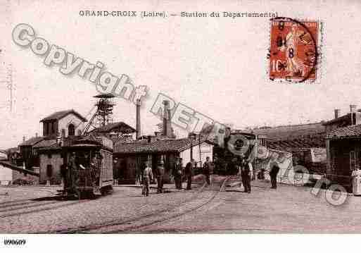 Ville de GRANDCROIX(LA), carte postale ancienne