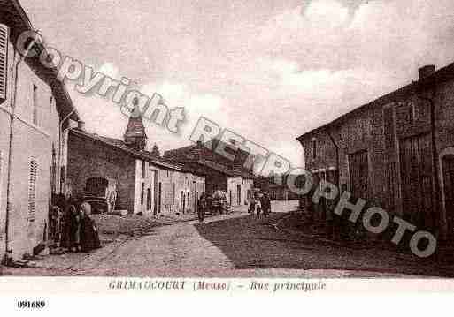 Ville de GRIMAUCOURTENWOEVRE, carte postale ancienne