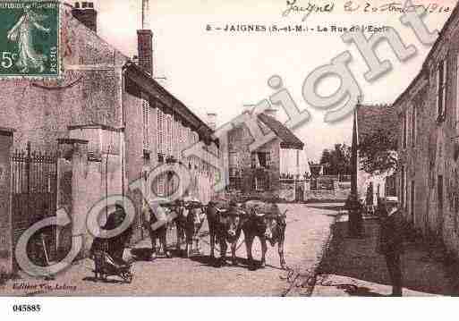 Ville de JAIGNES, carte postale ancienne