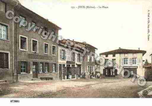 Ville de JOUX, carte postale ancienne